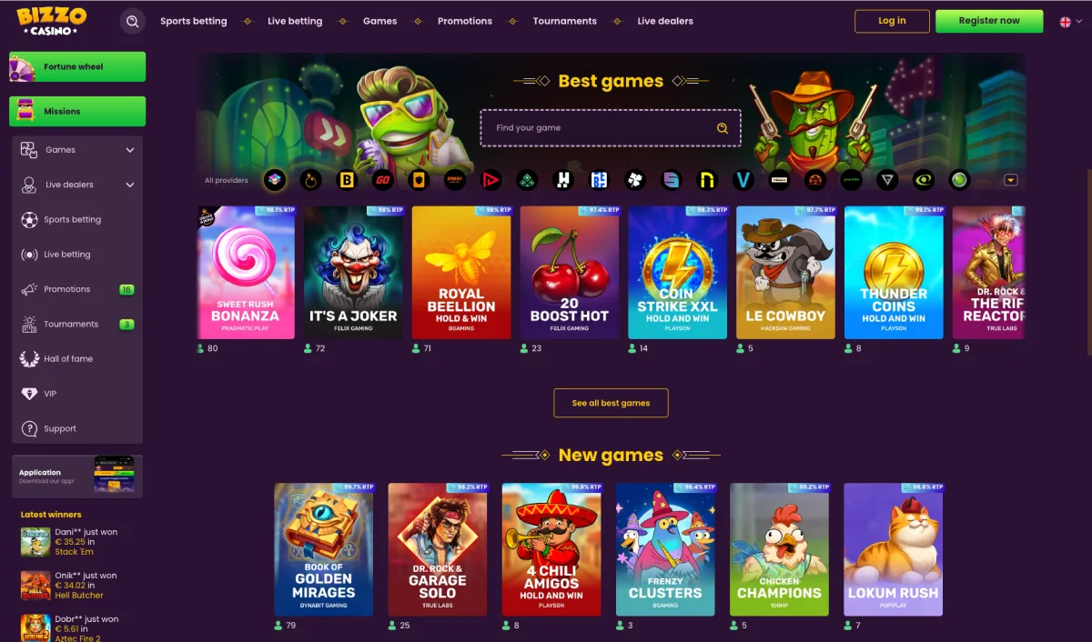 Bizzo Casino Spletno Igralnico